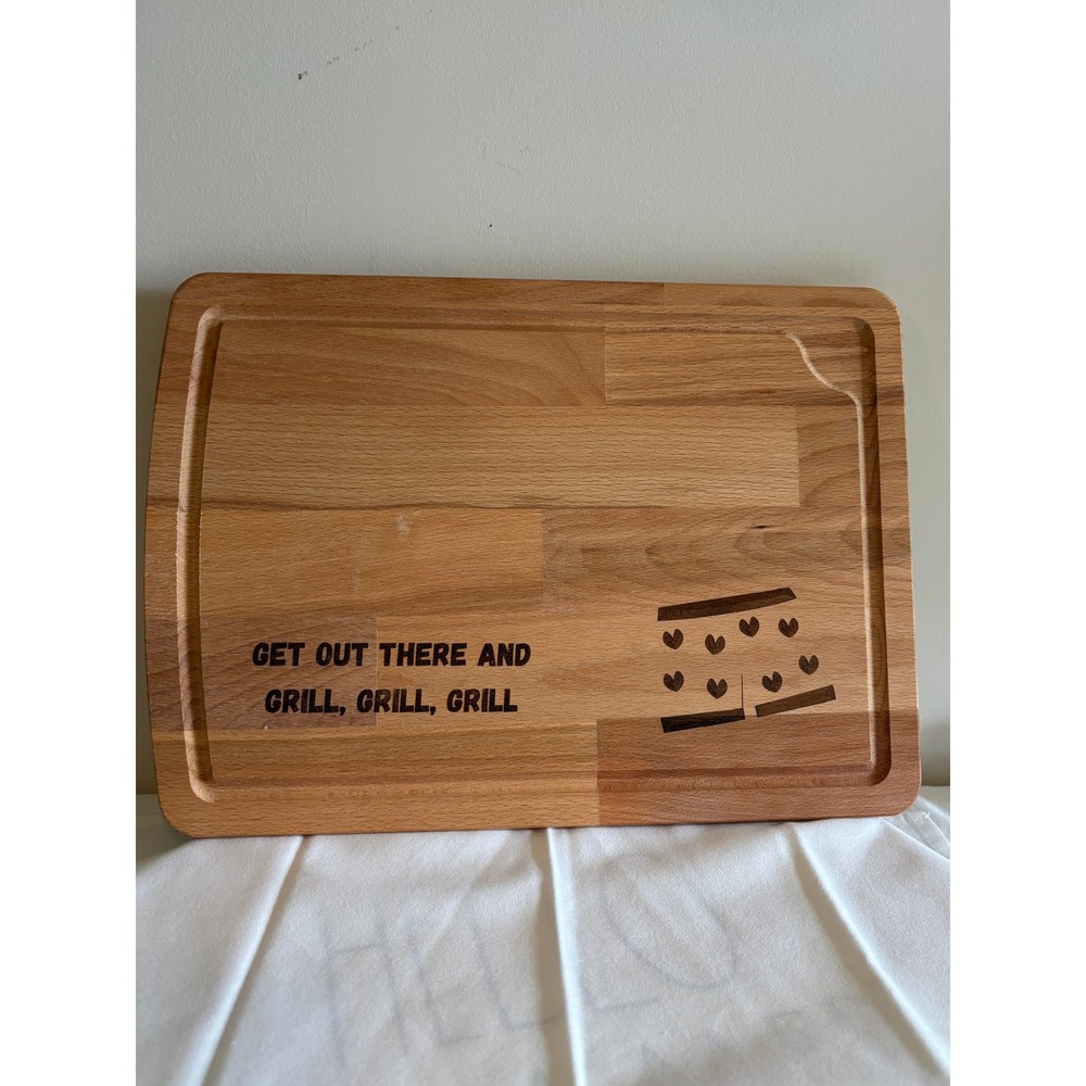 IKEA Proppmatt  Cutting Boardw/ Dungeon Crawler Carl Grill Grill Grill Fan Gift